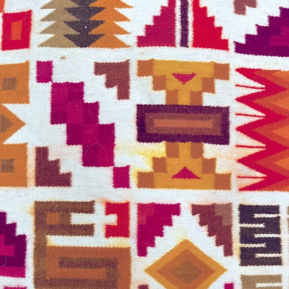 Vintage Southwest Wool Tapestry Fiber Art - Picture 6 of 11